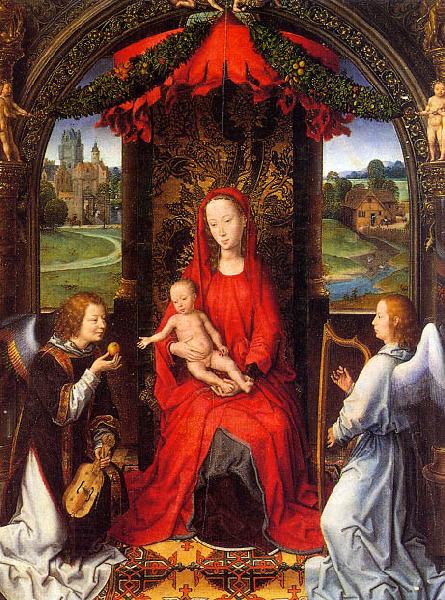 Hans Memling Madonna and Child with Angels China oil painting art